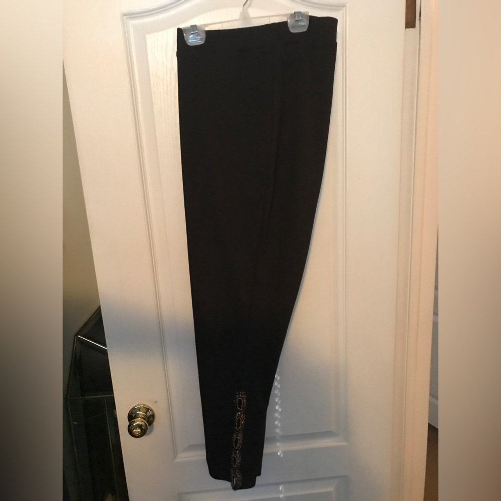 Women's Black Open Design Ankle Trim by Roaman's Size 22W